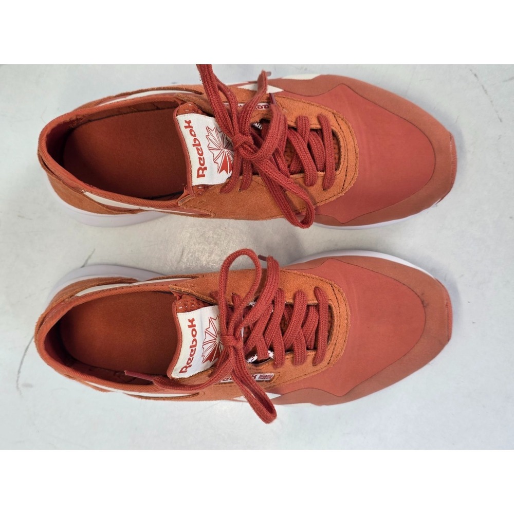 Reebok Womens Sneakers Size 8.5 Orange Classic Nylon Suede Walking Shoes CN5114 - Picture 9 of 14